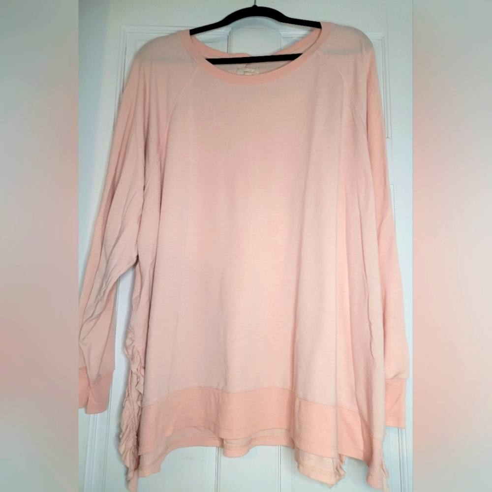 Cupio women's plus 3x pink Tunic top